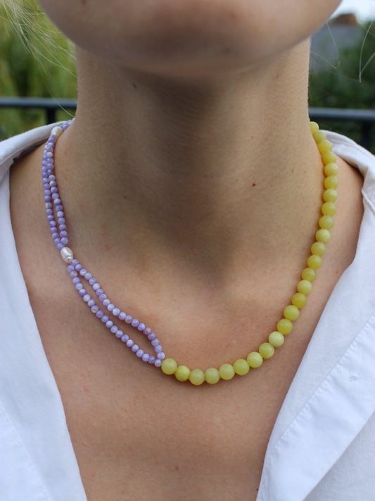 Lemon Purple Necklace